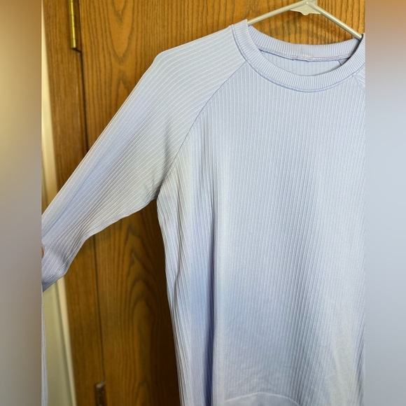 Lululemon Rest Less Ribbed Pullover Long Sleeve Top No Size Tag- Say L/XL - Picture 7 of 15